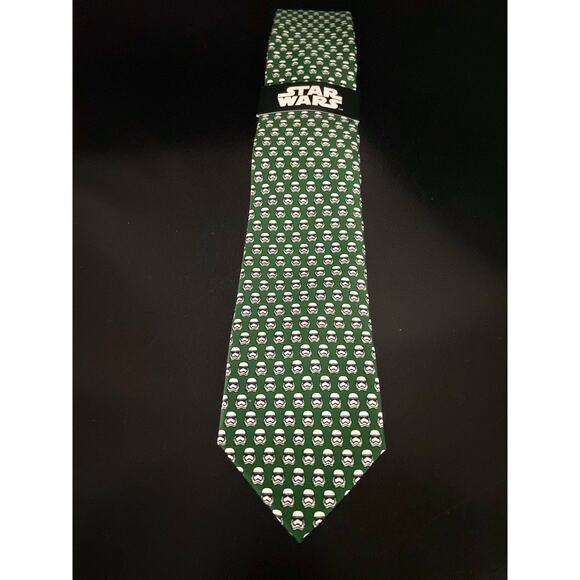 STAR WARS Hunter Green Stormtrooper Tie (NWT) - Picture 3 of 7